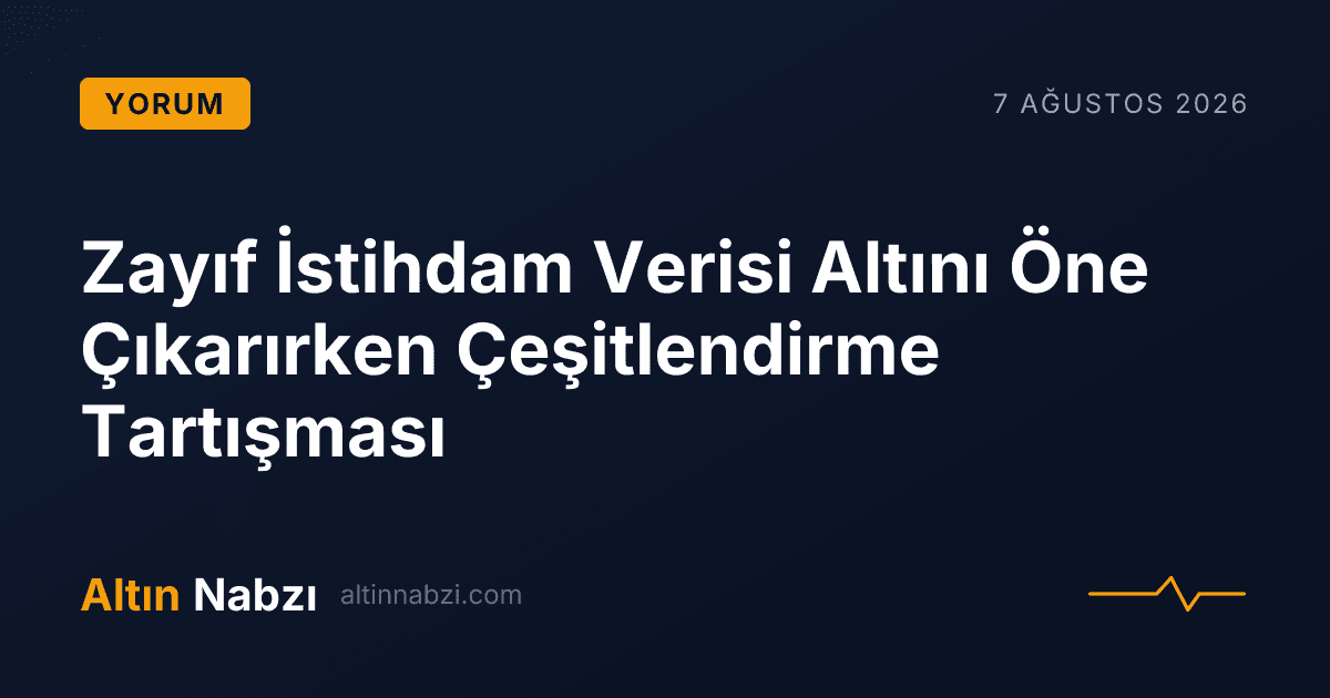 Zayıf İstihdam Verisi Altını Öne Çıkarırken Çeşitlendirme Tartışması